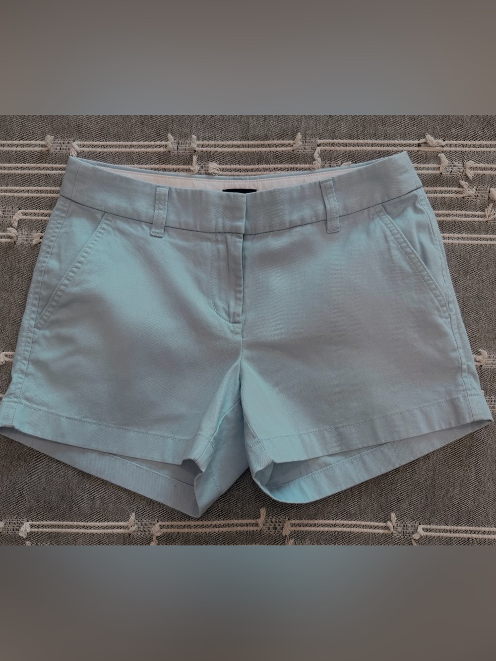 J. Crew Light Blue Cotton Bermuda Shorts size 0
